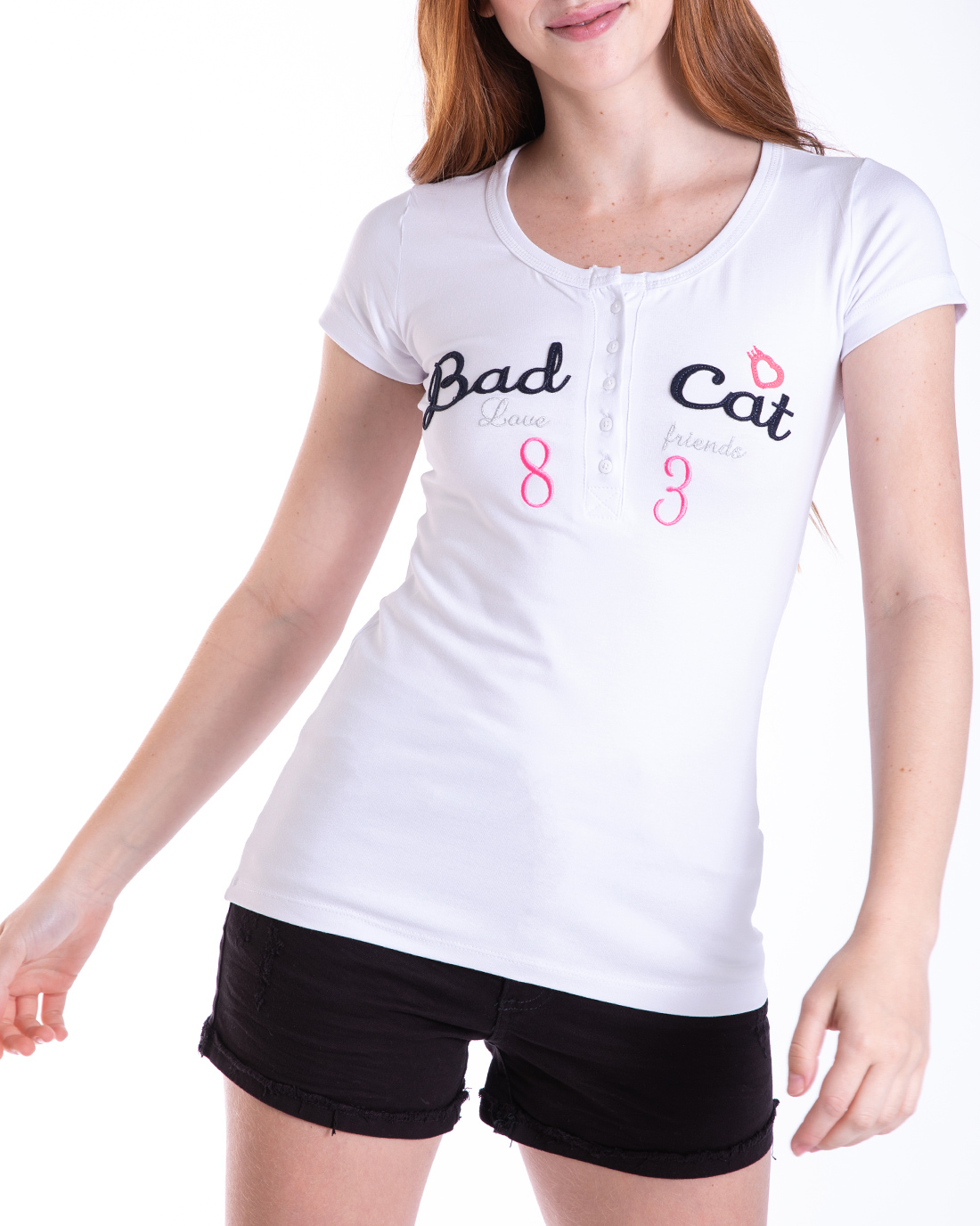 Blusinha Botão Badcat Branca - Compre agora