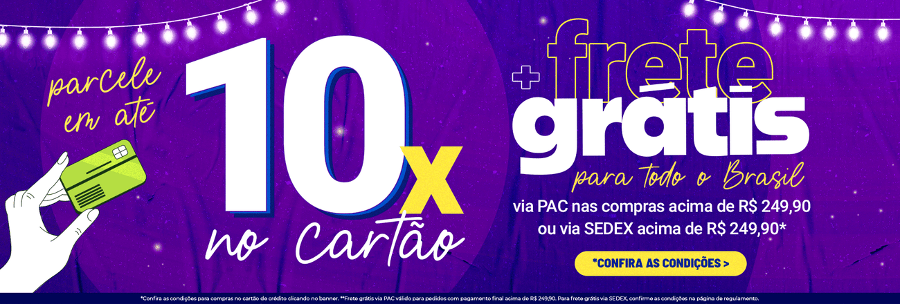 10x no cartão + PAC 249