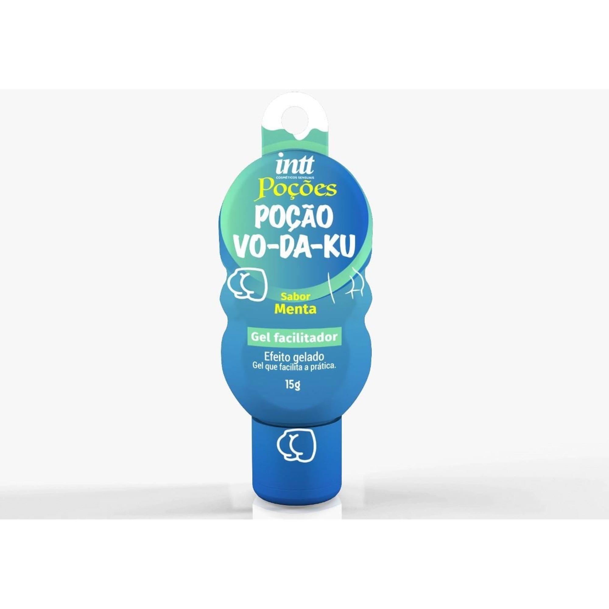 Vo-Da-Ku Gel Facilitador com Efeito Gelado 15g Linha Pocoes Intt