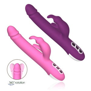 Vibrador Rabbit Rotativo Glans Com Estimulador Clitoriano 7 Vibrações Vibe Toys