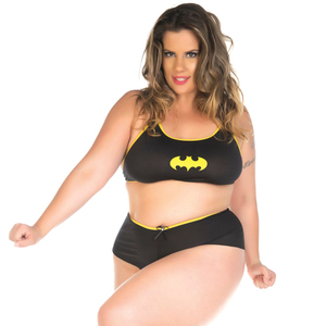 Mini Fantasia Plus Size Bat Girl Pimenta Sexy