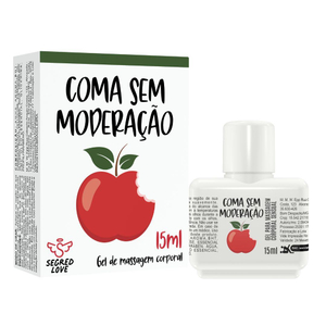 Coma Sem Moderação Lubrificante Siliconado Com Tatuagem 15ml Segred Love