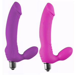 Vibrador Penetrador Duplo Com Glande E Cápsula 10 Vibrações