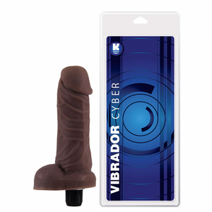 Prótese Cyber Com Vibrador Interno 15 X 3,5 Cm Ktoy