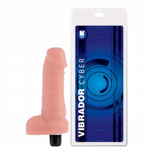 Prótese Cyber Com Vibrador Interno 15 X 3,5 Cm Ktoy