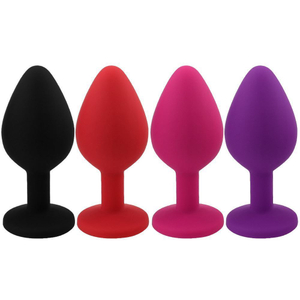 Plug Anal Médio 8,3 X 3cm Em Silicone Sexy Toys