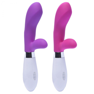 Vibrador Em Silicone Com Estimulador De Clitoris 10 Vibrações Dick