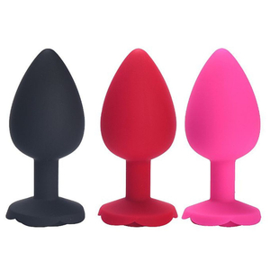 Plug Anal Em Silicone Grande Com Formato De Rosa 10 X 4,5cm Sl