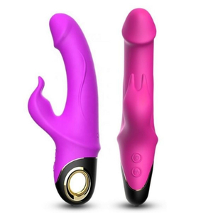 Vibrador Rabbit Aveludado Com Estimulador De Clitoris 9 Modos De Vibração Vibe Toys