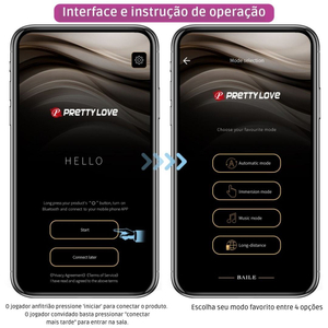 Vibrador Cápsula Wireless Doreen 12 Modos De Vibrações Com App Pretty Love