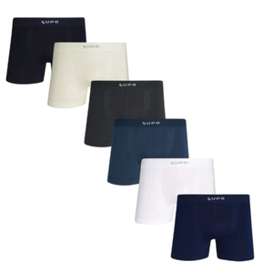 Cueca Boxer Micromodal Sem Costura Lisa Lupo