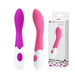 Vibrador Ponto G Em Silicone Bishop 30 Vibrações Pretty Love