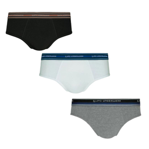 Cueca Slip Algodão Com Elastano Lupo