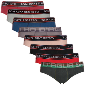 Cueca Adulto Slip Em Algodão Tom Secreto