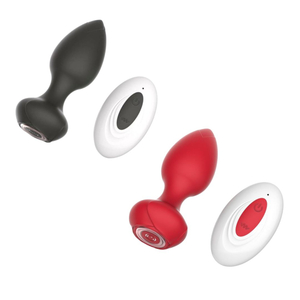 Plug Anal Em Silicone 10 Vibrações Com Controle Remoto Sem Fio