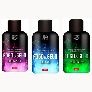 Fogo E Gelo Drinks óleo Para Massagem Beijável 38ml Sexy Hot