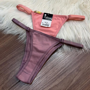 Calcinha Fio Dental String Em Algodão Edima Lingerie