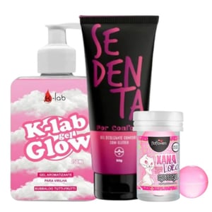 Kit Promo 1 Com Bolinha Xana Loka Gel Sedenta E Gel Aromatizante Glow