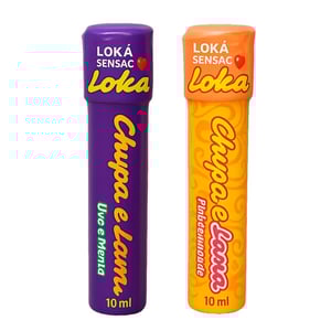 Chup E Lambe Gel Beijável 10ml Loka Sensação