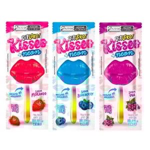 Diploko Neon Kisses Pirulito Brilha No Escuro 10g Danilla