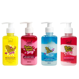 Baba Soul Gel Hidratante Sexy Para Corpo E Virilha 280ml Soul Cosméticos