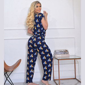 Pijama Luana Com Blusinha E Calça Lust Chick