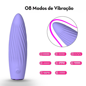 Cápsula Vibratória Aveludada Recarregável 8 Modos De Vibrações Vibe Toys