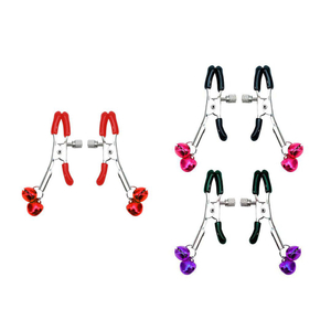 Grampos Colors Para Os Seios Com Adorno Em Metal Vibe Toys