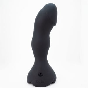 Plug Anal Silicone Em Formato De Pênis Com Led 10 Modos De Vibração