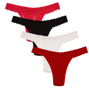 Calcinha Fio Dental String Mix Rendas Nayane