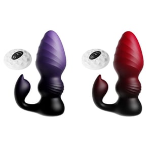 Plug Anal Gradiente Com Motor Duplo Com 7 Modos De Vibração E Controle Remoto