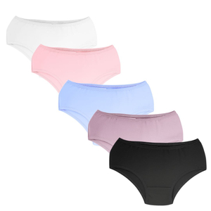  Calcinha Infantil Lana De Algodão Com Elástico Soficotton