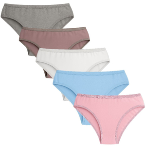 Calcinha Infantil Emmy De Algodão Com Elástico Soficotton