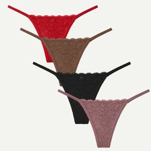 Calcinha String Fio Duplo Rendada Vaydosa Lingerie