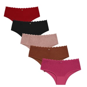 Calcinha Fio Duplo Microfibra Com Renda Vaydosa Lingerie