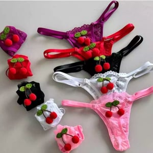 Calcinha Fio Dental String Cerejinha Mil Toques