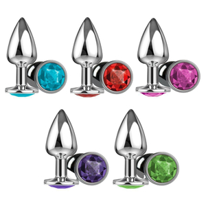 Plug Anal Silver Pedra Cristal La Pimienta