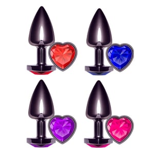 Plug Anal Coração Unique Fumê La Pimienta