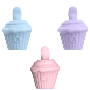 Estimulador Formato De Cupcake Com Língua Estimuladora 10 Vibrações Vibe Toys