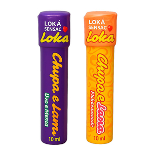 Chup E Lambe Gel Beijável 10ml Loka Sensação
