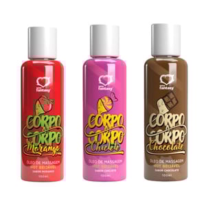 Corpo A Corpo óleo De Massagem Hot Beijável 100ml Sexy Fantasy