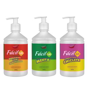 Fácil Lub Gel Lubrificante Beijável 500g Chillies