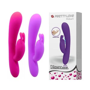 Vibrador Ponto G Com Estimulador Clitoriano Hobart 7 Modos De Vibração Pretty Love