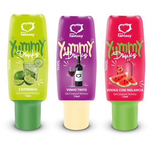 Yummy Drinks Gel Beijável 15 Ml Sexy Fantasy