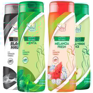 Sabonete íntimo Feminino Refrescante 200ml Soul Cosmeticos