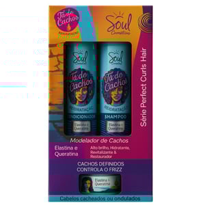 Kit Capilar Modelador De Cachos Com 4 Itens Soul Cosméticos 