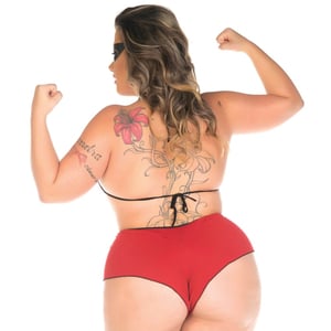 Mini Fantasia Plus Size Mulher Incrivel Pimenta Sexy