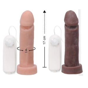 Prótese Em Cyber Ultra Macio Vibração Multivelocidade 17 X 4cm Ktoy