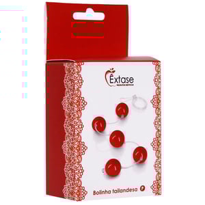 Bolinha Tailandesa P Em Acrílico Com Fio Em Silicone êxtase