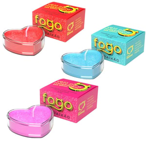 Vela Fogo Da Paixão Com Glitter 20g Sexy Fantasy